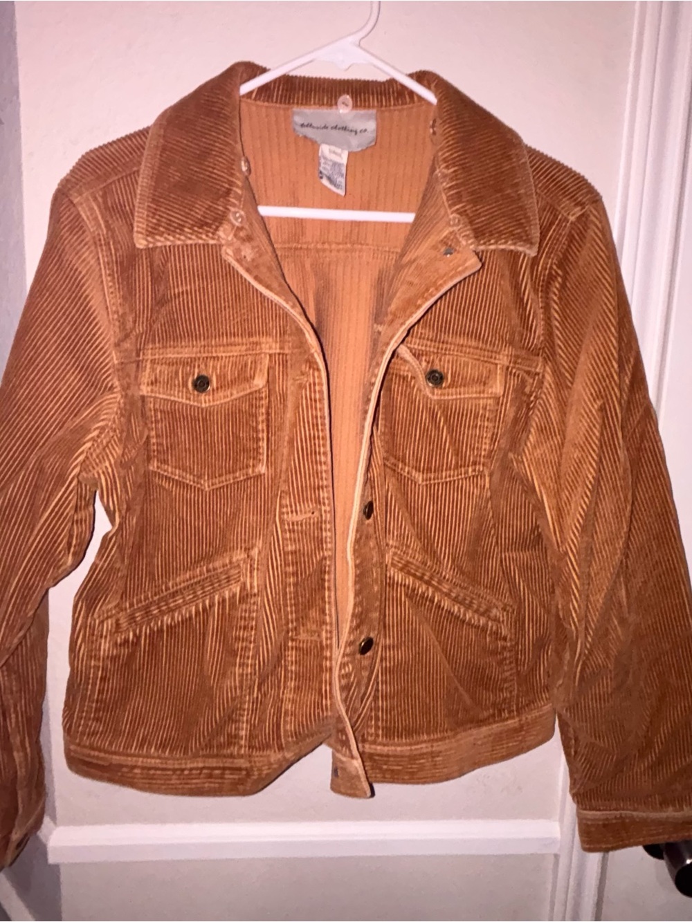 Telluride Clothing Co. Corduroy like Trucker Jacket - Rust Brown